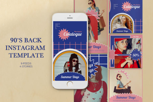 90s Back Instagram Templates: Nostalgia Meets Modern Design