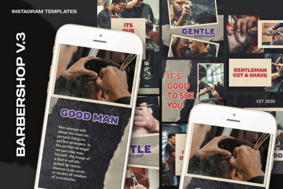 Barbershop V.3 Instagram Templates: A Game-Changer for Creative Professionals