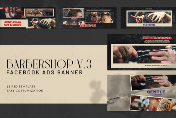 Barbershop V3 Facebook Ads: Creative & Practical