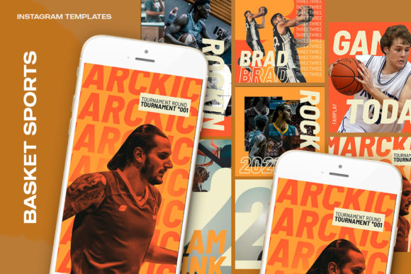 Basket Sports Instagram Templates for Creative and Professional Use