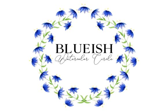 Blueish Watercolor Circle Pattern: A Versatile Design for Creative Projects