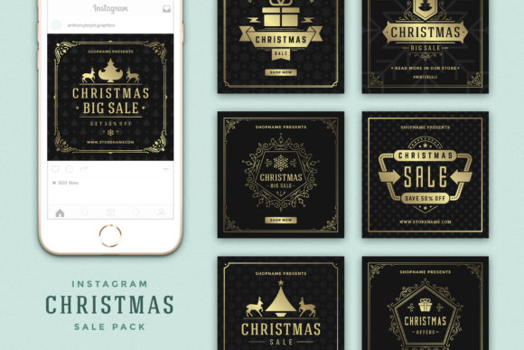 Instagram Christmas Sale: Boost Your Holiday Marketing with Editable Templates