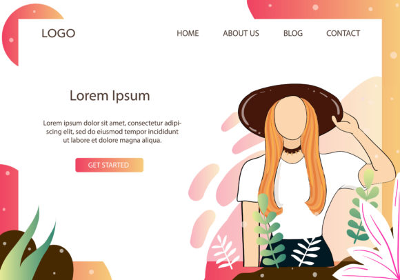 Landing Page Fashion Casual Singer Style: A Modern Design for Versatile Use