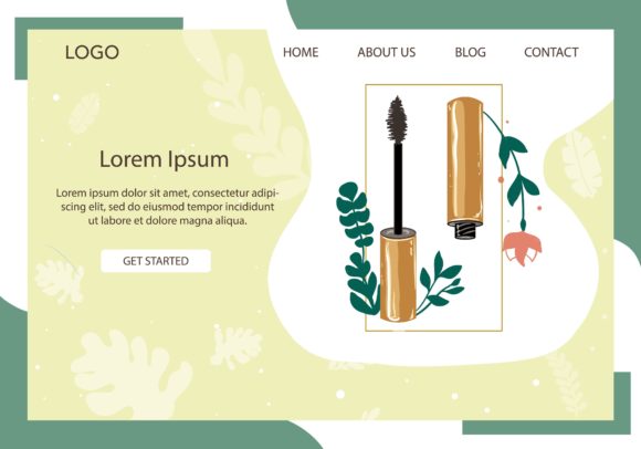 Landing Page Fashion with Fancy Mascara: A Modern Design Solution