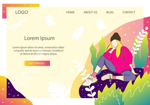 Landing Page Fashion with Pink Jumper: A Versatile Design for Every Need