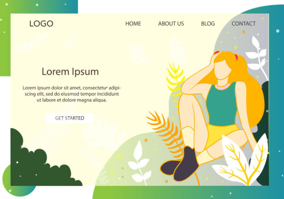 Landing Page Fashion with Sport Clothes and Landing Page Mode