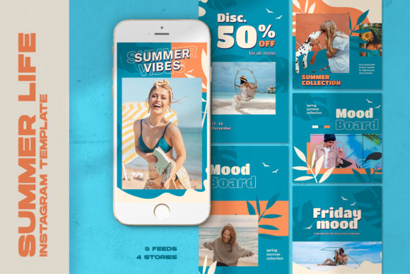Summer Life Instagram Templates